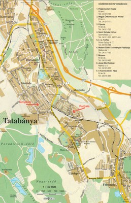 Tatabánya térképe - small